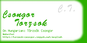 csongor torzsok business card
